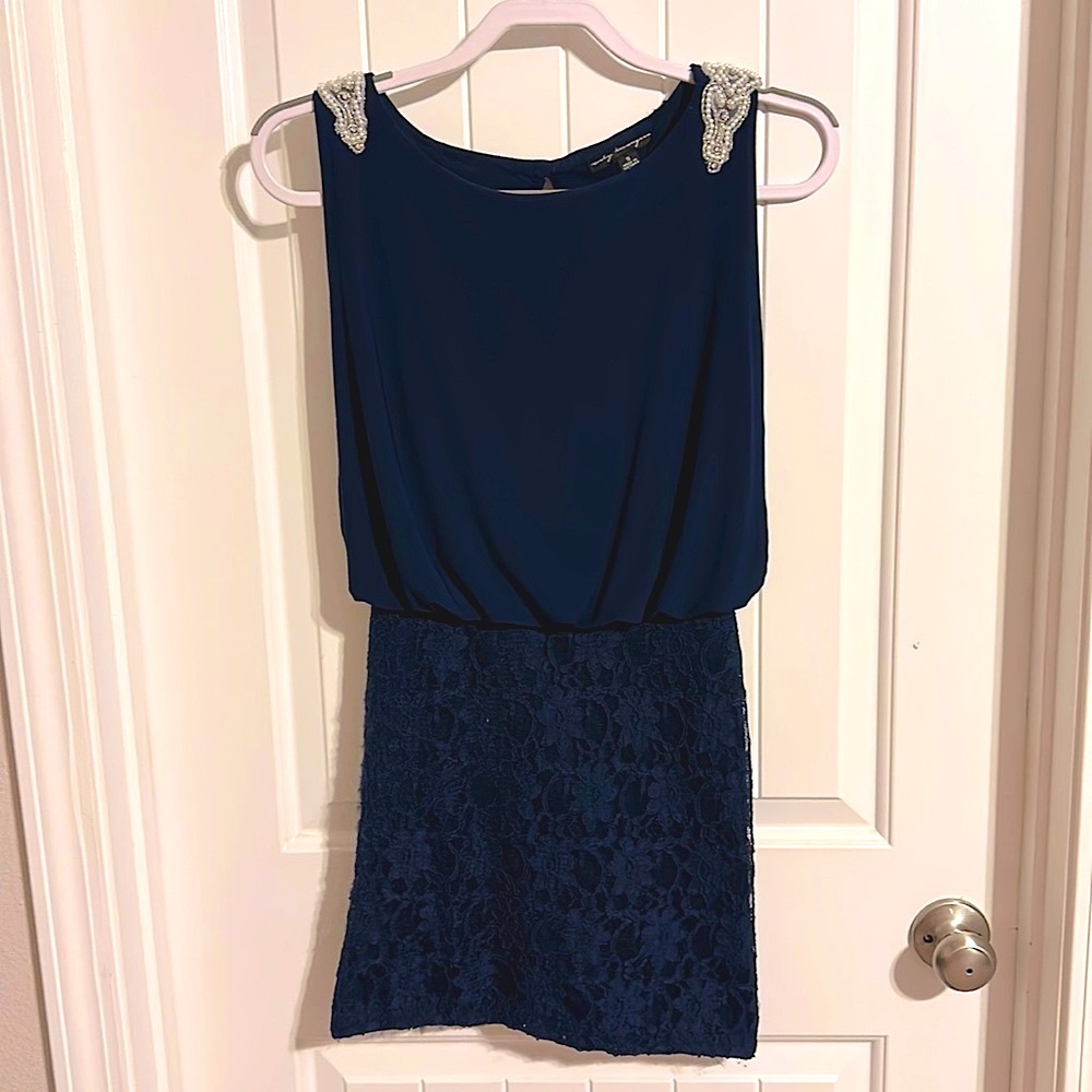SUPER CUTE navy blue dress